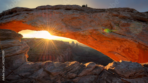 Mesa Arch at Sunrise in Canyonlands National Park, Utah.