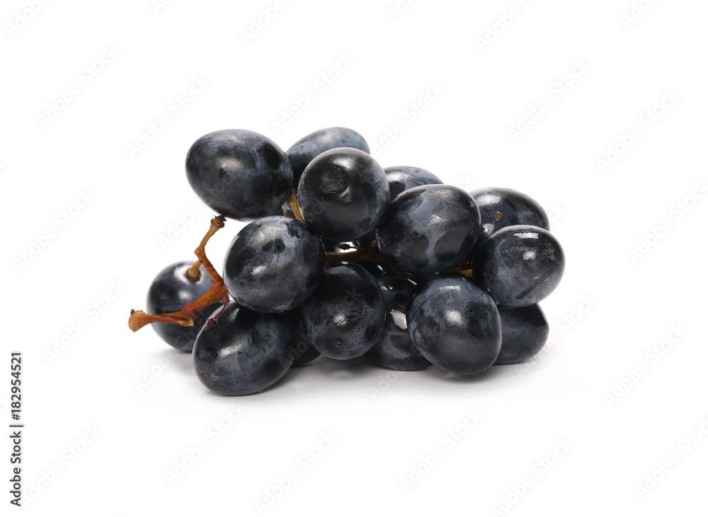 Dark grapes, isolated on white background Dark grapes, isolated on white background