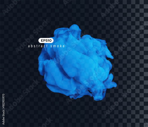 Vector illustration of smoky shape.