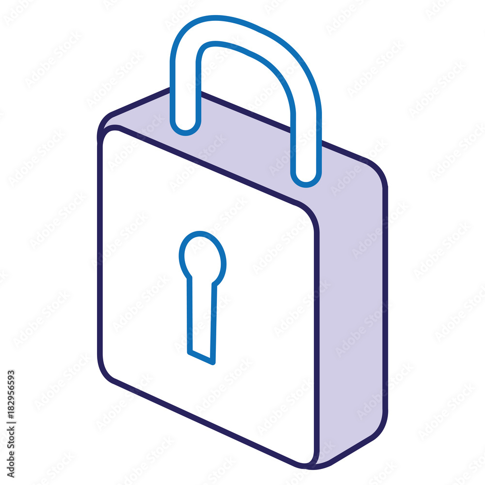 safe secure padlock icon vector illustration design
