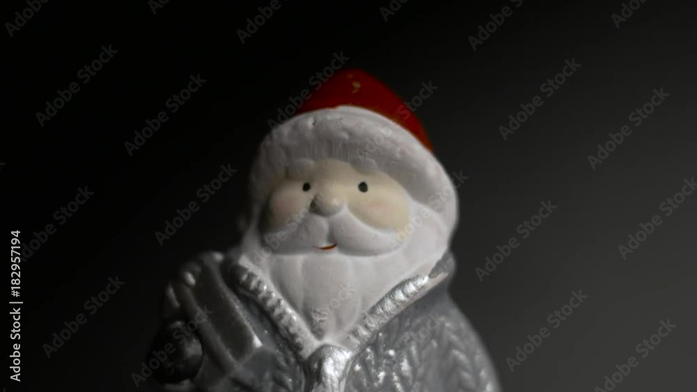 Santa Claus figurine isolated backround Santa Claus figurine isolated backround