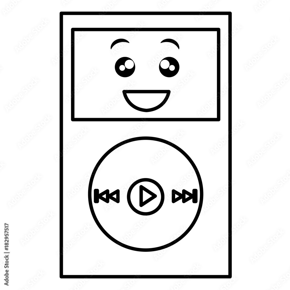 mp3 player music device vector illustration design vector de Stock