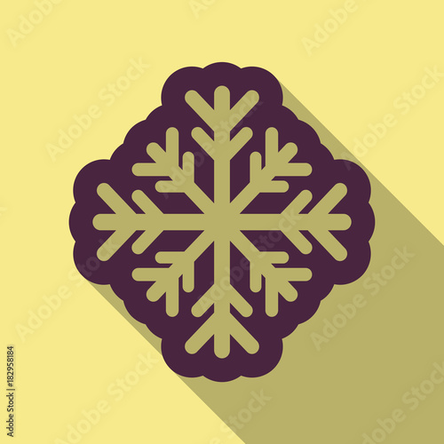 Snowflake Icon. Snowflake vector. . Winter snowflake. photo