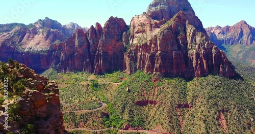 Zion National Park - Desert Valley & Mountains -
 Utah
