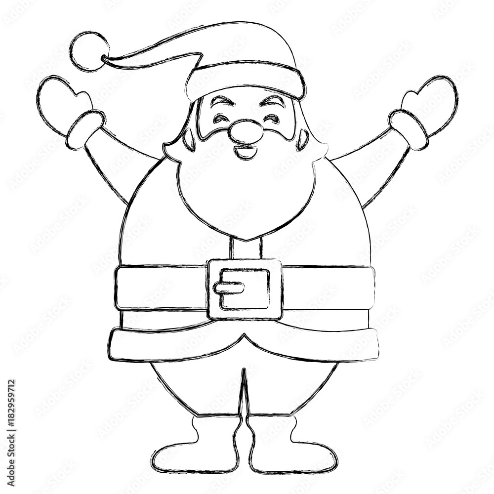 Funny santa claus cartoon icon vector illustration graphic design Funny santa claus cartoon icon vector illustration graphic design