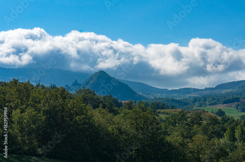Summer landscape with mountains and hills © Olga K