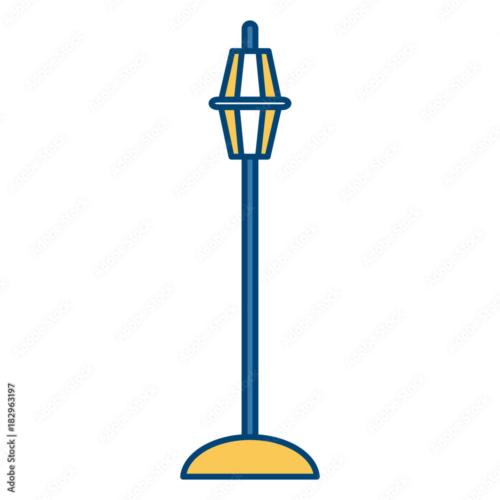 Street light lamp icon vector illustration graphic design Street light lamp icon vector illustration graphic design