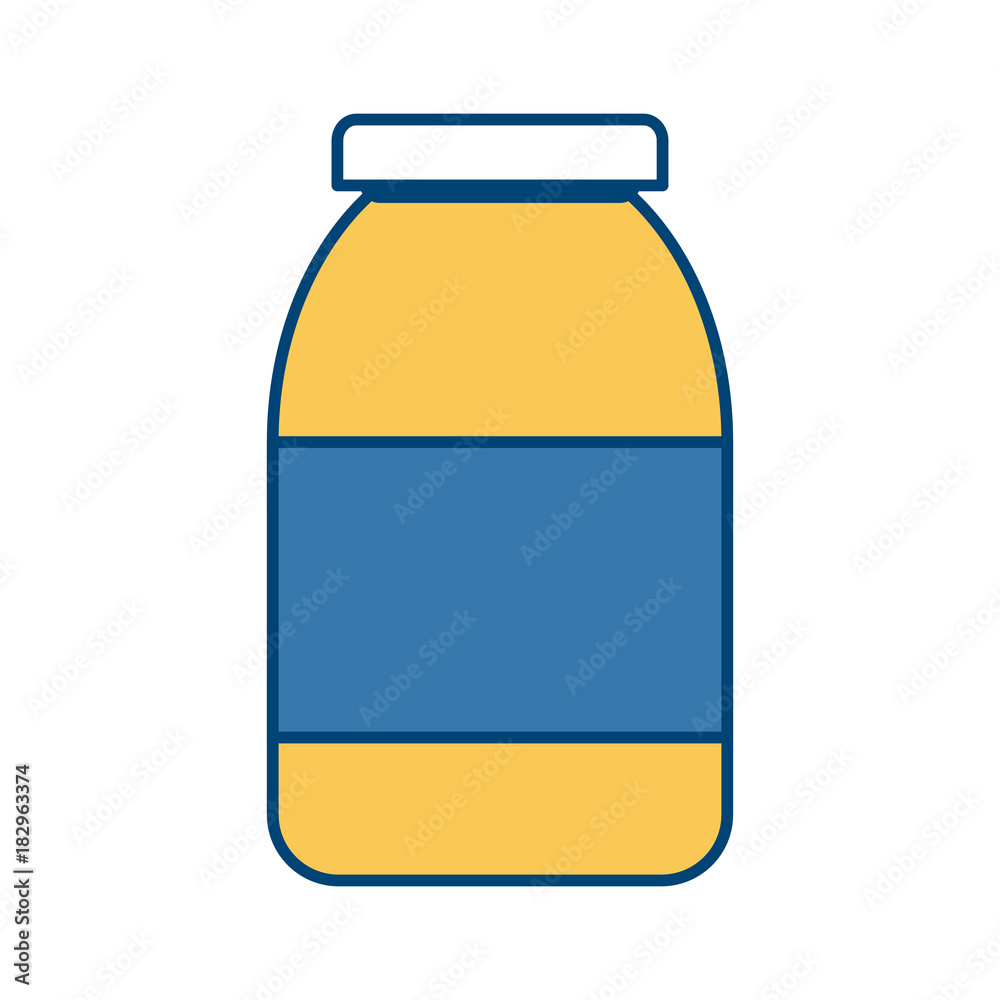 Bottle in blank icon vector illustration graphic design Bottle in blank icon vector illustration graphic design