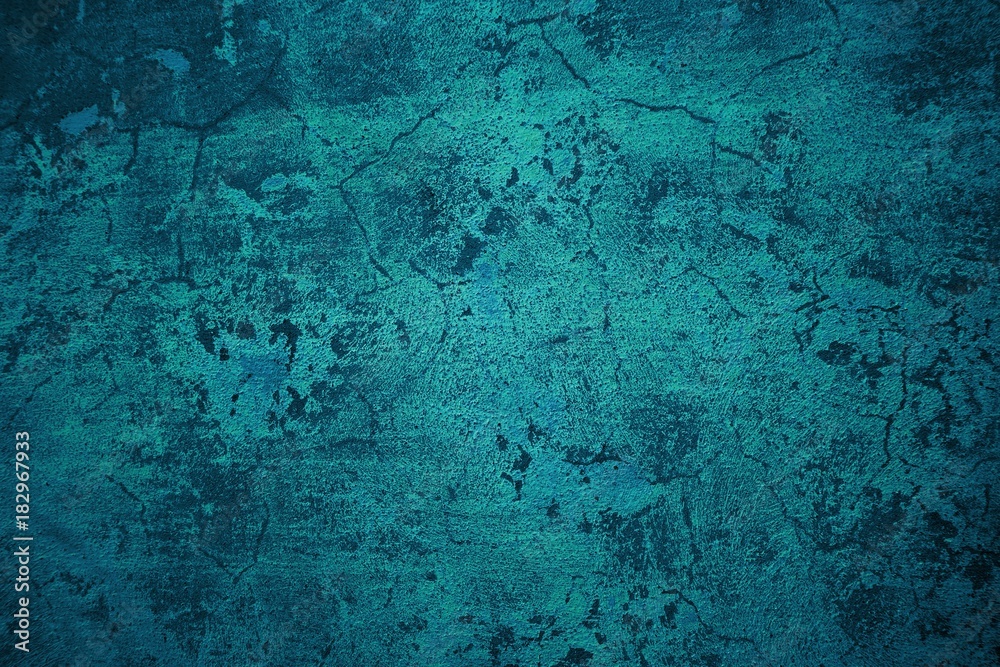 Dreckige grunge Textur mit blau türkiser Farbe