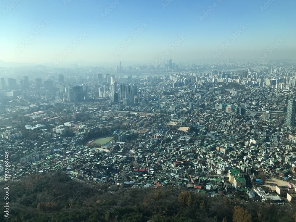Seoul von oben (Südkorea)