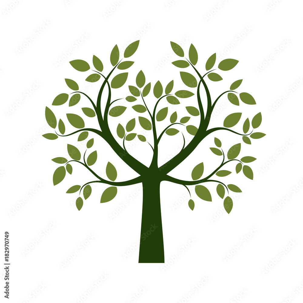 Green Tree. Vector Illustration. Green Tree. Vector Illustration.