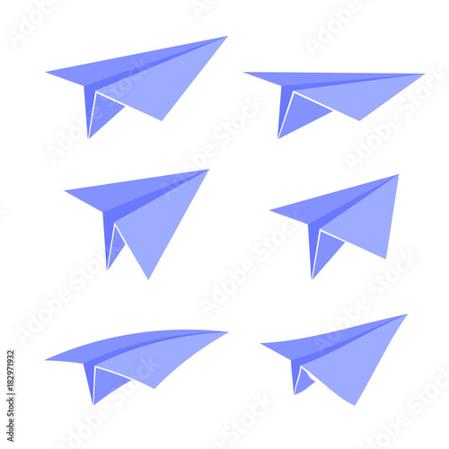 Blue Paper Plane Set
