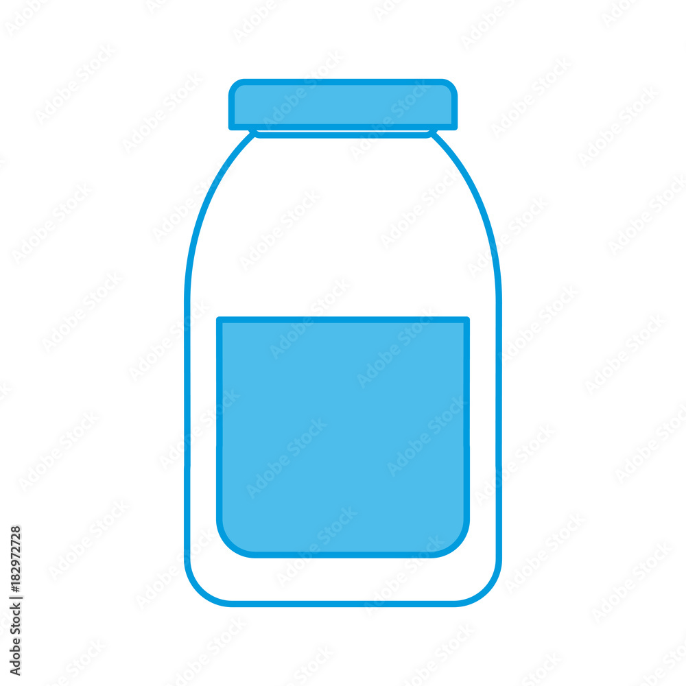 Bottle in blank icon vector illustration graphic design Bottle in blank icon vector illustration graphic design