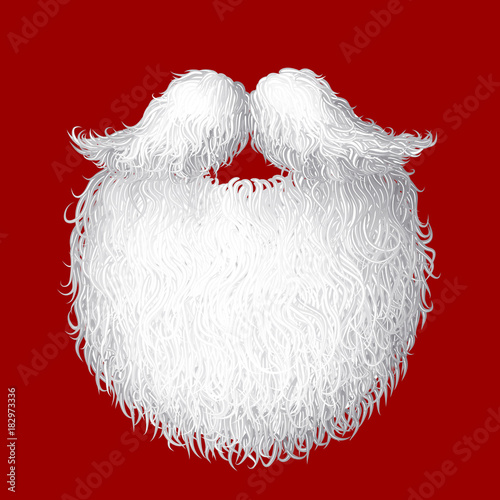 Vector Santa's beard