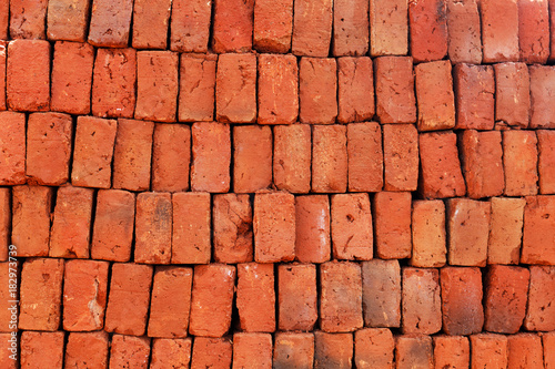 Red Bricks pile background