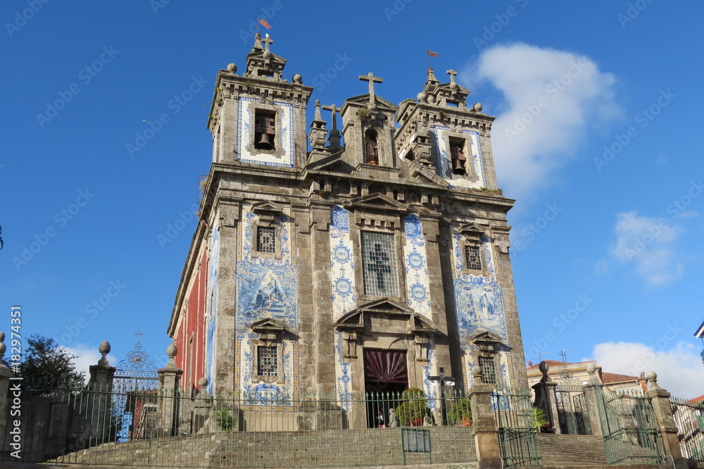 Portugal - Porto - Église de San-Ildefonso et ses azulejos