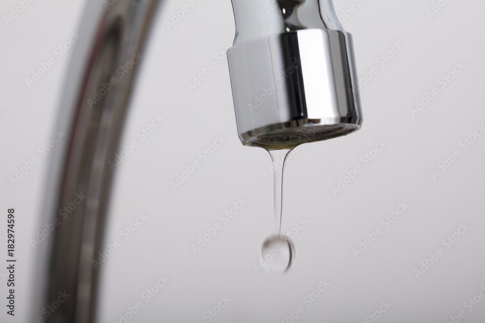 Leakage Tap With Dripping Water Drop Leakage Tap With Dripping Water Drop