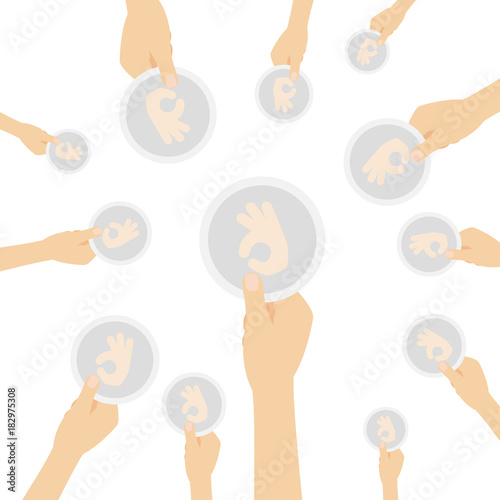 Hand hält Symbol - Exzellent