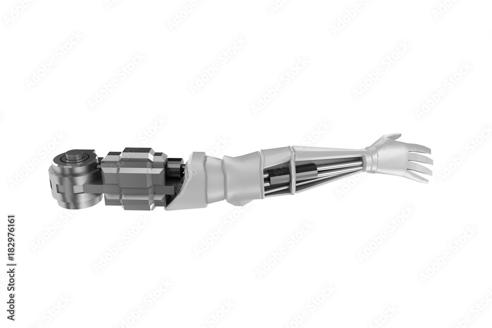 Strong stylish futuristic robot arm prosthesis Strong stylish futuristic robot arm prosthesis