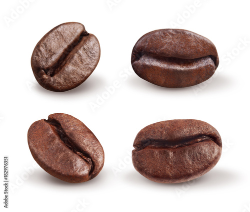 Сoffee beans isolated on white background