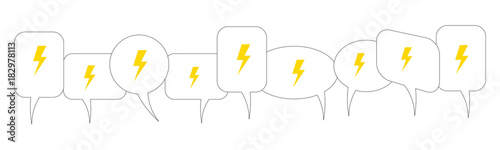 Sprechblasen - Blitz