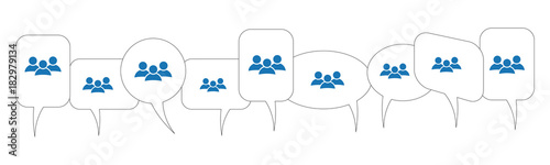 Sprechblasen - Gruppe