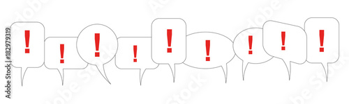 Sprechblasen - Ausrufezeichen