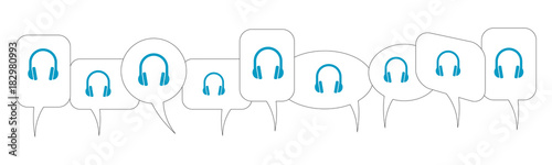 Sprechblasen - Headset