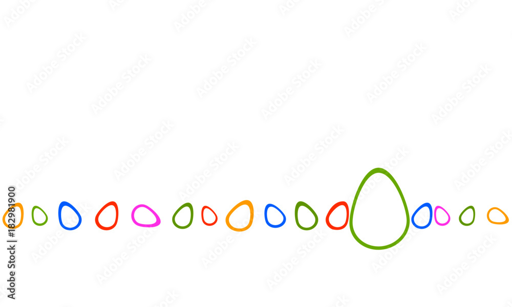 Ostereier Band Banner Reihe Hintergrund Bunt Ostereier Band Banner Reihe Hintergrund Bunt