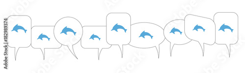 Sprechblasen - Delfin