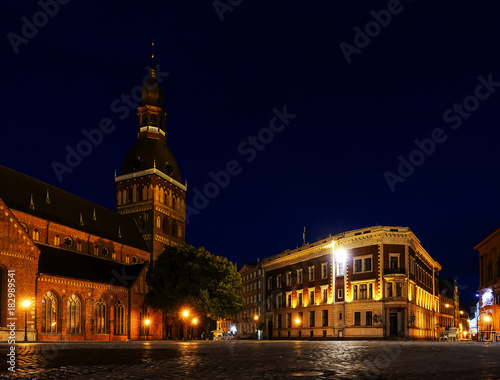 Dome Square with Riga Cathedral, Latvia
