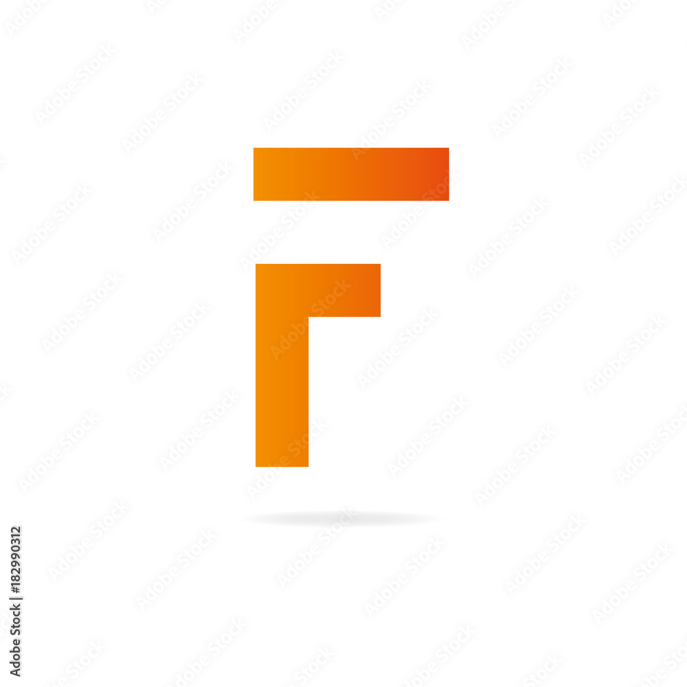 Letter F logo. Design template elements Letter F logo. Design template elements