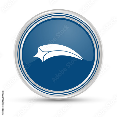 Blauer Button - Sternschnuppe