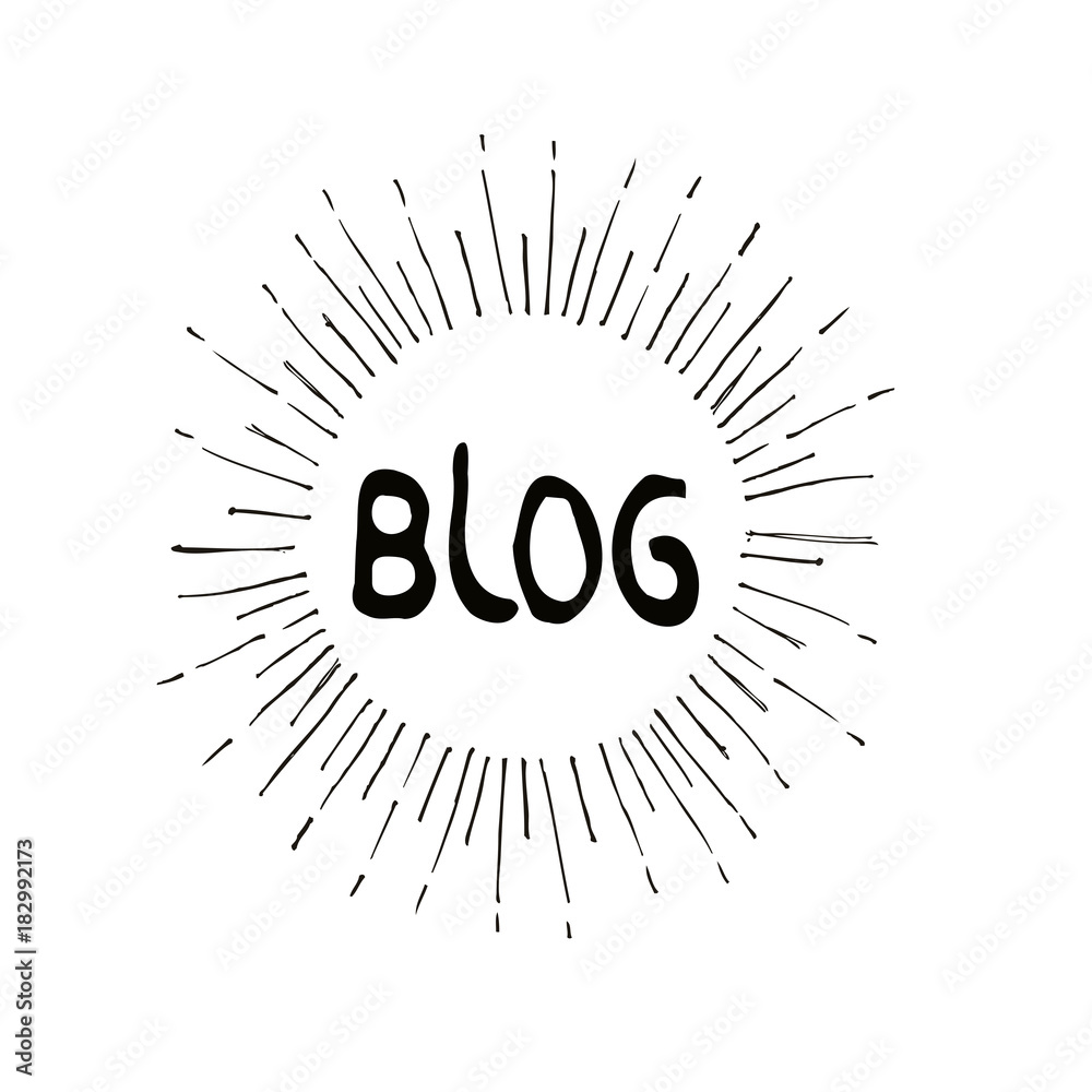 Trendy Hand Drawn Retro Bursting Rays Design Elements. Blog Trendy Hand Drawn Retro Bursting Rays Design Elements. Blog