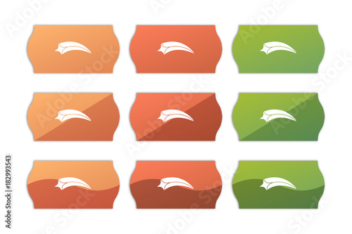 Sticker Set - Etikett Preisschild - Sternschnuppe - Weihnachten