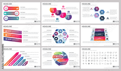 Modern Elements of infographics for presentations templates for banner photo