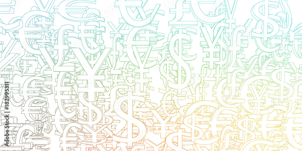Currency Signs Background Pattern