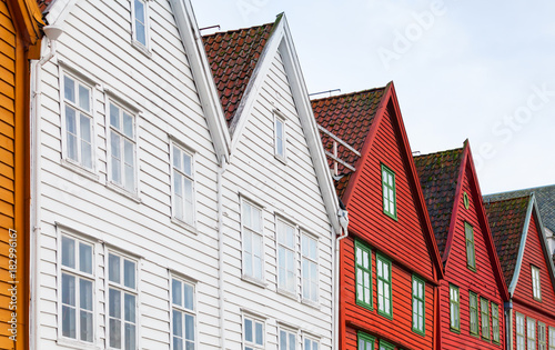 Wooden houses, Bergen Bryggen, Norway