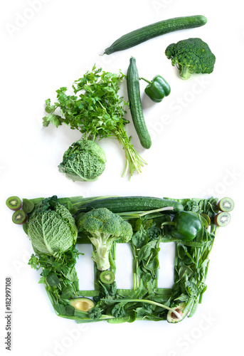 Grocery basket icon