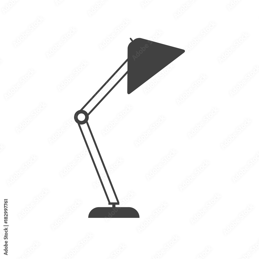 Lamp icon - simple flat design isolated on white background, vector Lamp icon - simple flat design isolated on white background, vector
