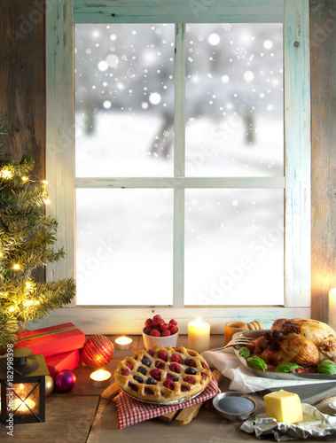 Christmas gifts background
