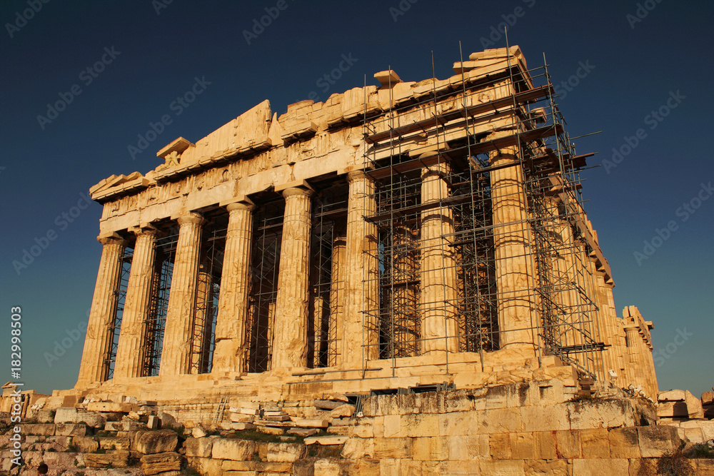 Parthenon temple on the Athenian Acropolis, Attica, Greece. Parthenon temple on the Athenian Acropolis, Attica, Greece.