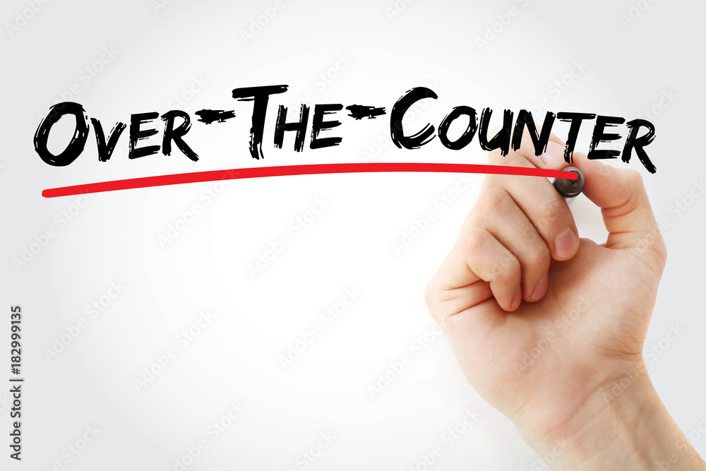 Fototapeta premium Over The Counter, acronym background