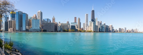 Chicago Downtown Cityscape View