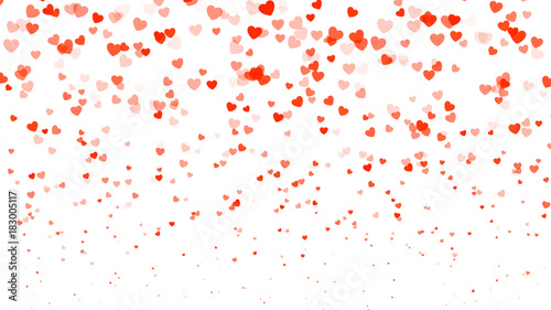 Heart halftone Valentine s day background. Red hearts on white. Vector illustration