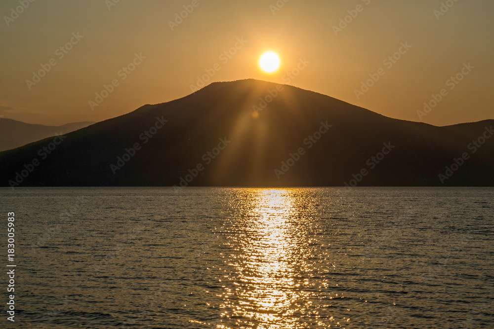 Fototapeta premium sunset at the sea