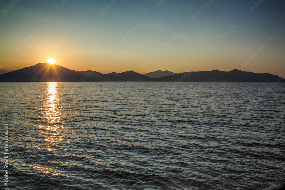 Fototapeta premium sunset at the sea