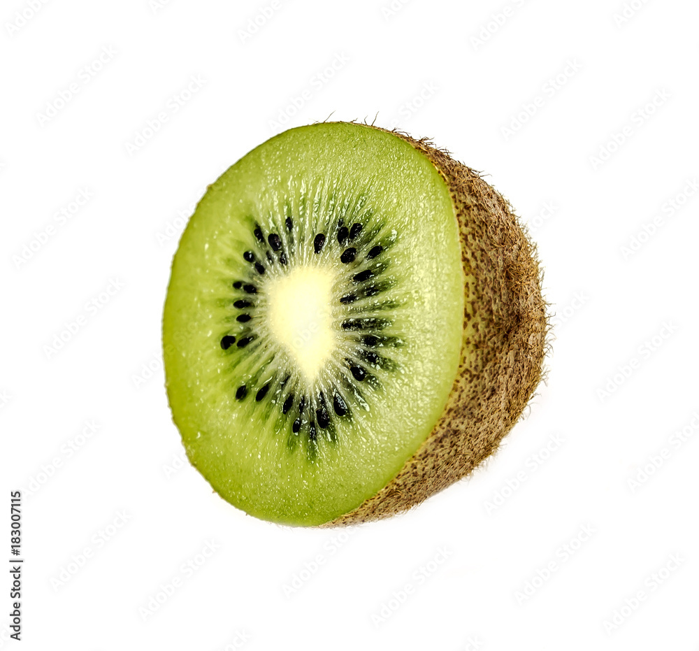 Kiwi on white background