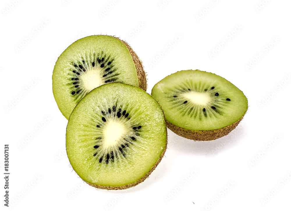 Fototapeta premium Kiwi on white background