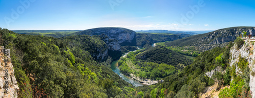 Obraz na plátně View of Ardeche Gorges